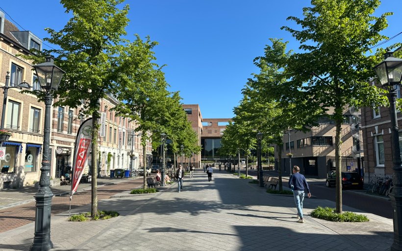 Een groene winkelstraat in Breda